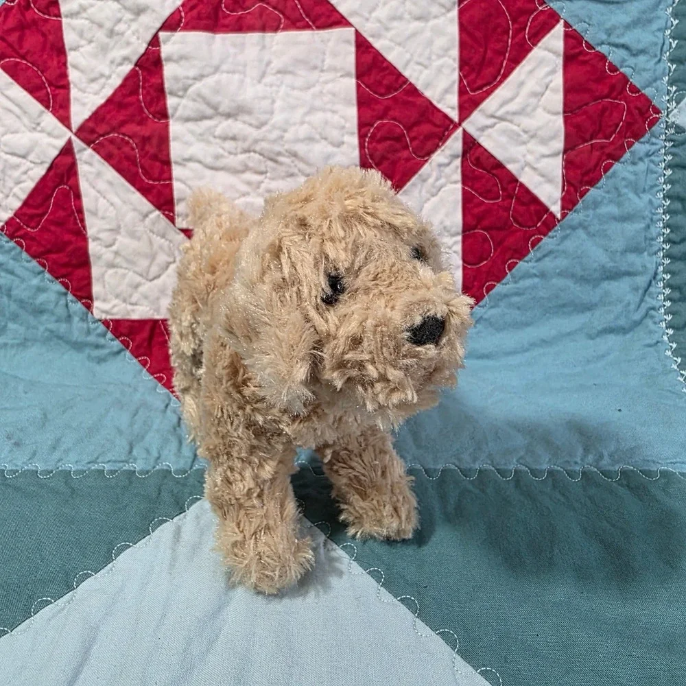 Douglas‎ Cuddle Toys Goldendoodle Tan Puppy Plush Stuffed Animal 8 Inch 2110